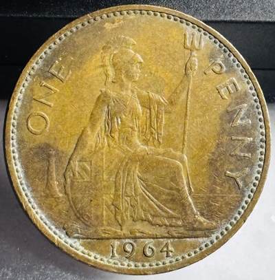 文馨钱币收藏第 272 场， 长期接收代拍品 - 1964 年英国伊丽莎白二世 1 便士大铜币，第二版