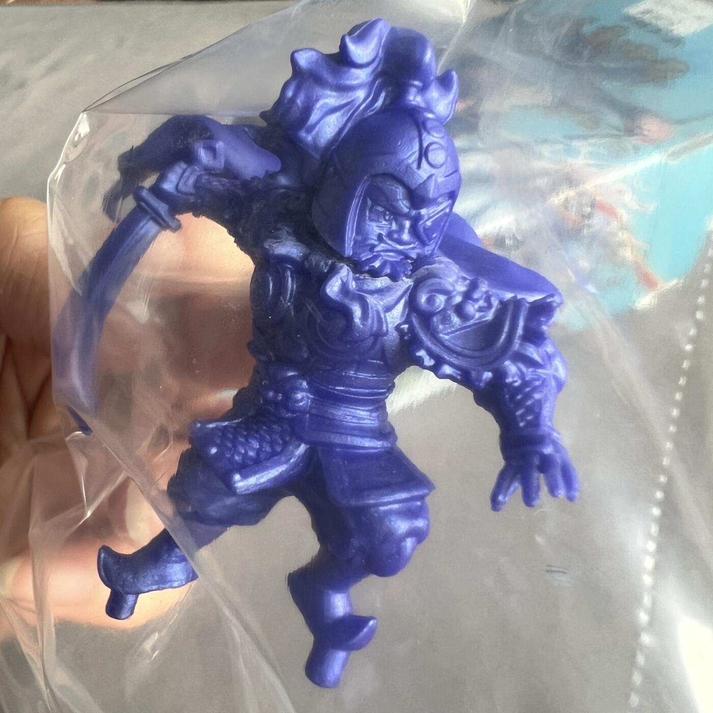 锦色铺子的潮玩拍第一期 卡游逐鹿中原迷你橡皮人偶 夏侯惇   无卡