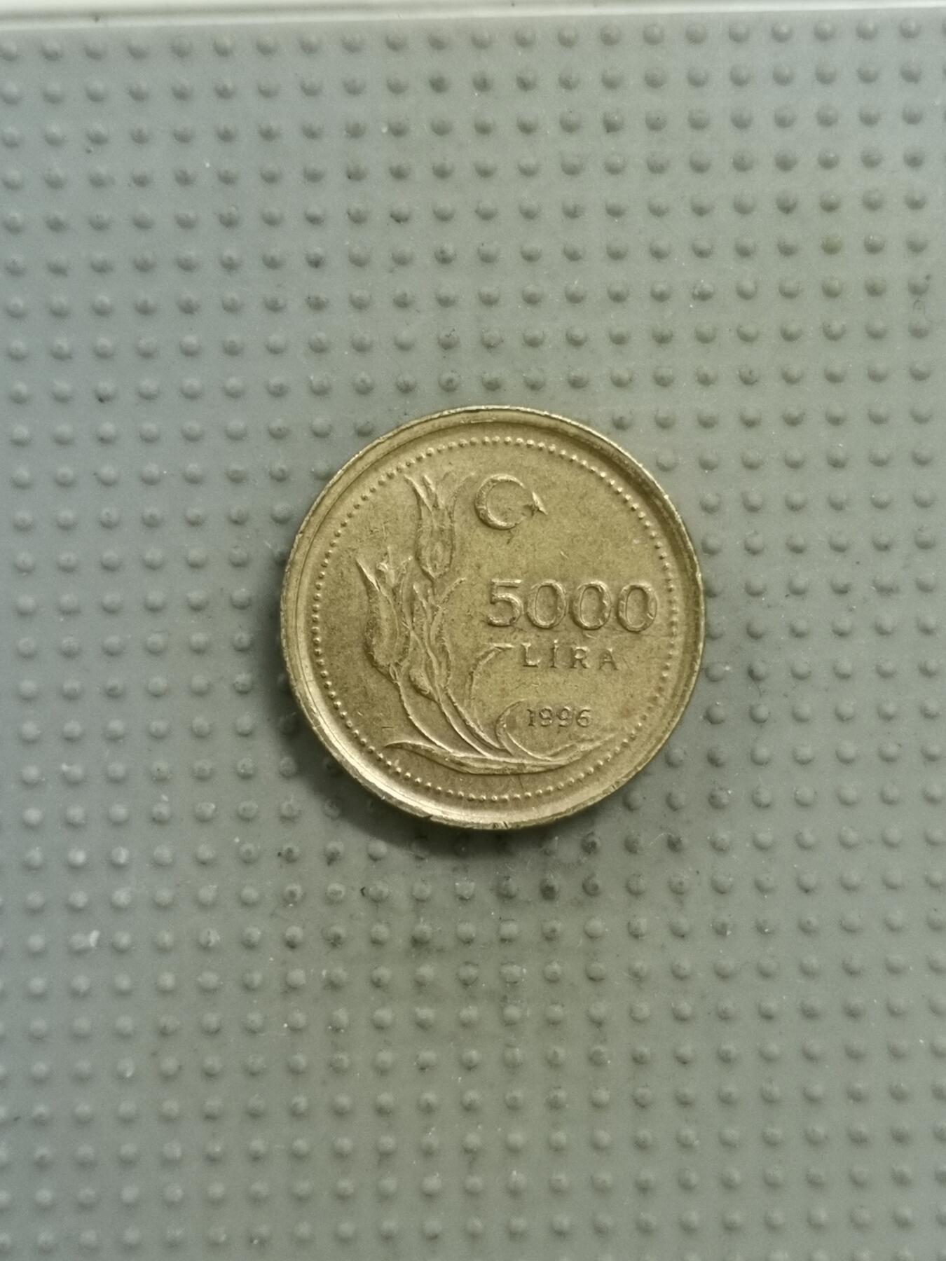 2025年第83场各国散币拍卖（总第83场） 土耳其1996年5000里拉
