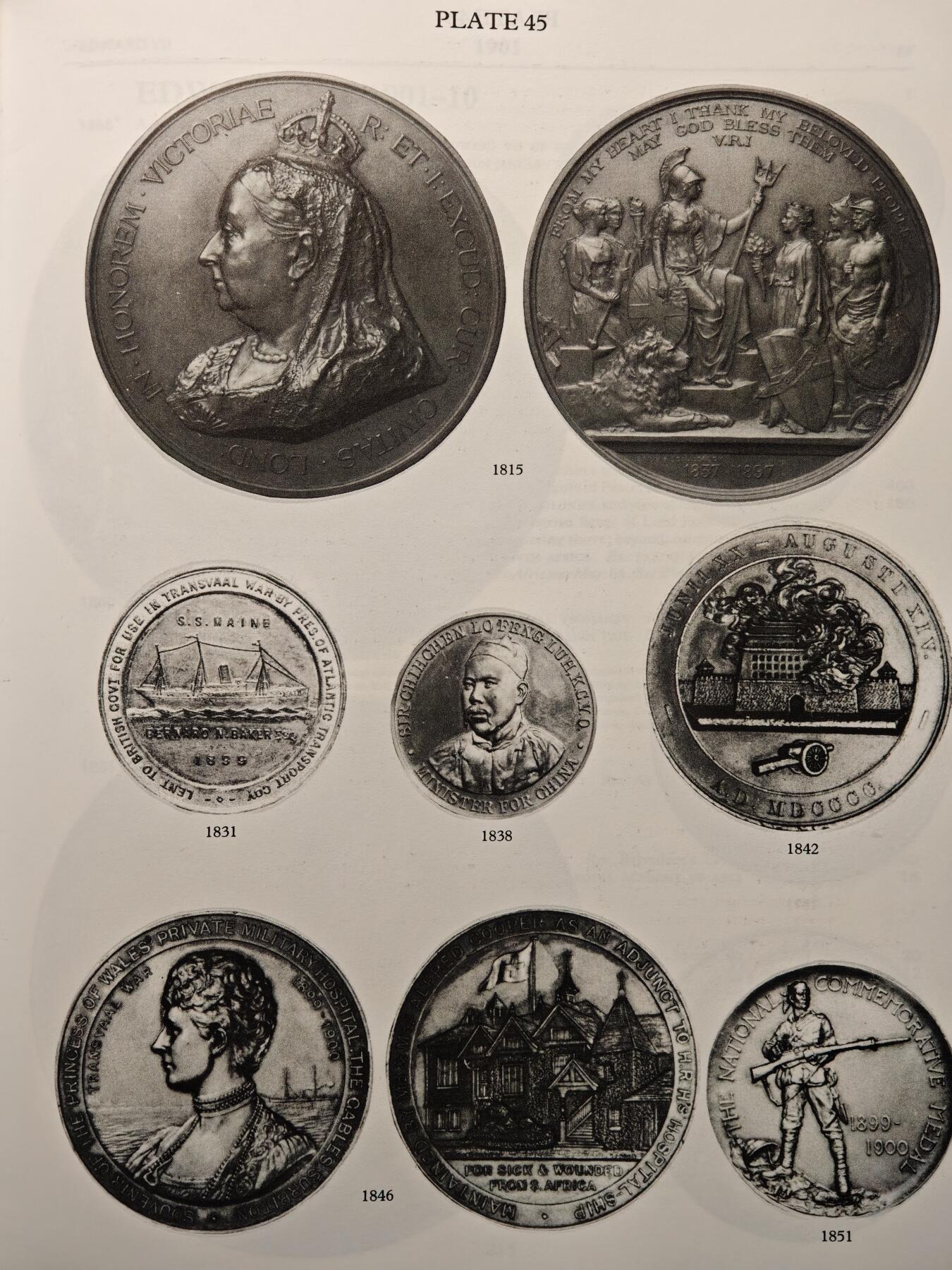 【德藏】世界币章拍卖第147期（拍品征集中~欢迎藏友联系） 95新 英国纪念章及其价值 全面详细介绍英国纪念章 硬壳精装 全书约265页