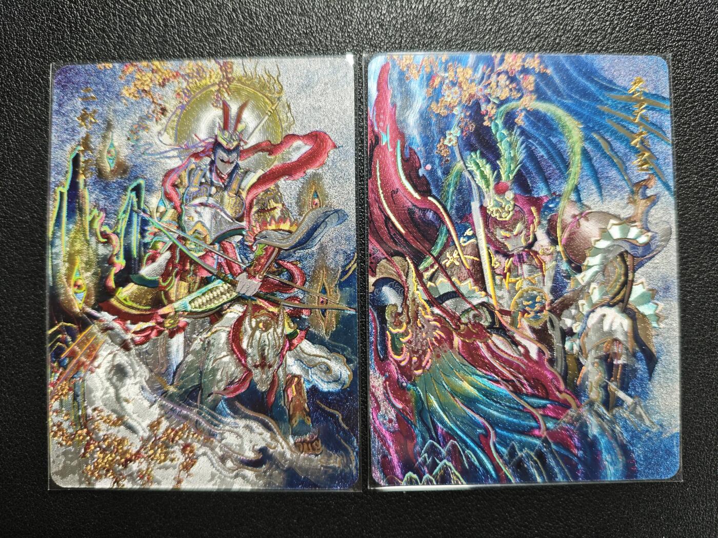 天玑星卡拍第124期《9.22周一截拍》持续收拍收评中 满赠卡需备注 百里卡牌 飞鸿水浒 二郎真君 齐天大圣 冷烫粗闪 两张