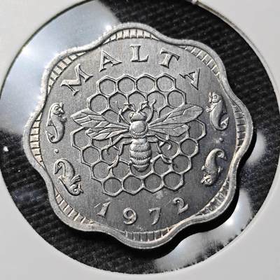 KK钱币收藏小铺 第339场 2月预留时间 周末发货 - 1972马耳他3米尔