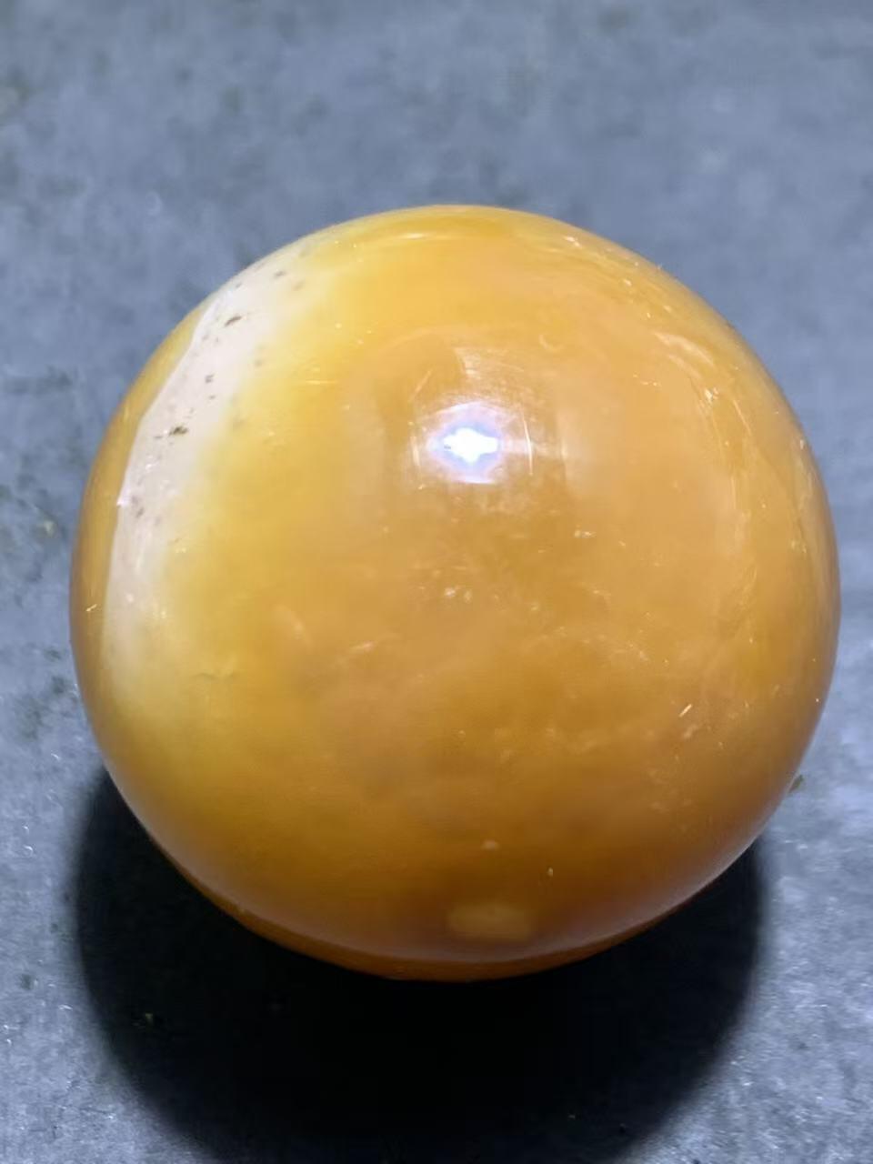 精美冰飘冻料高玉化战国红玛瑙大圆珠一颗