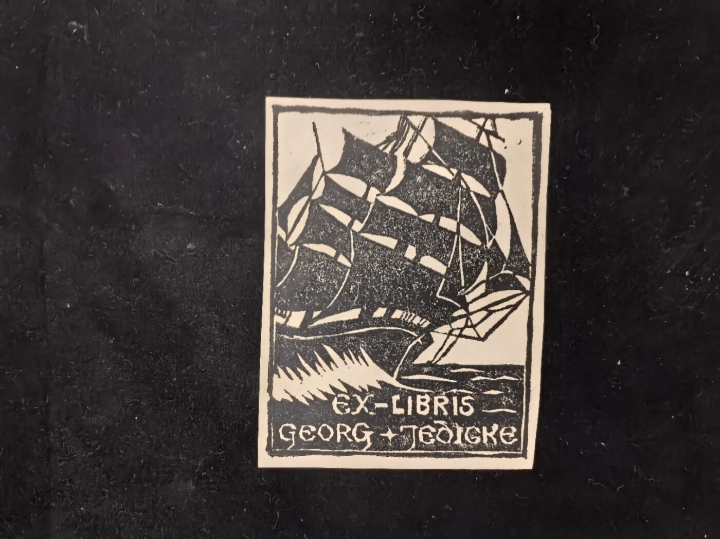 铭记历史！以史为鉴！戎马世界章牌大赏第105期 德章专场 铭记历史！卫军中将  布鲁诺·格奥尔格·耶迪克的私人藏书票