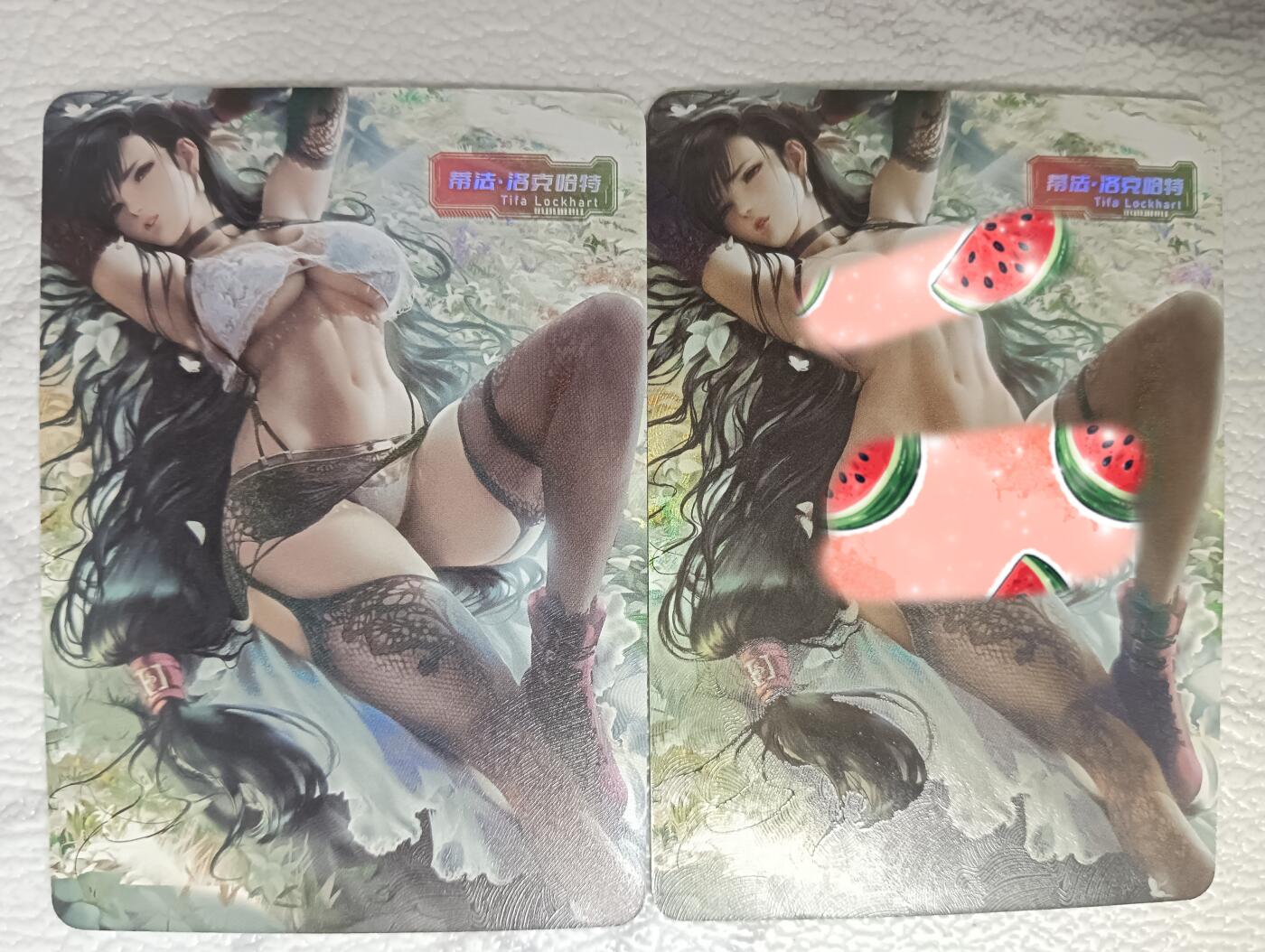 花开卡拍第39期（9月21号周日截拍，品控勿拍!!!拍品不寄存，运费5元，自制卡难免瑕疵，可能存在轻微撞角爆边等出厂瑕疵，品控介意勿拍！） 艺术对卡 彩闪2张