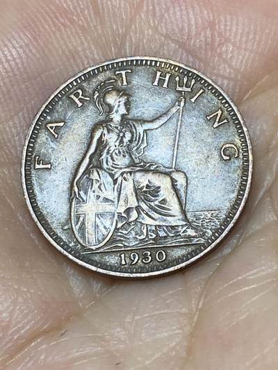 2025年第九十三场(总第一百一十九场）外国好品散币(免佣金) - 英国🇬🇧1930年1法新(乔治五世第三版)