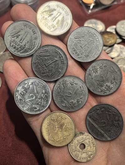 南宋泉阁俄币 外币 国币 专场第十七期 国庆中秋大拍 10.9发货【送拍无额外佣金】 - 印度钱币一组10枚 通货好品