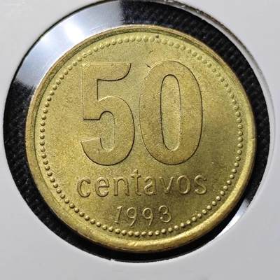 KK钱币收藏小铺 第341场 2月预留时间 周末发货 -  1993阿根廷50分