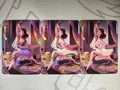 花开卡拍第39期（9月21号周日截拍，品控勿拍!!!拍品不寄存，运费5元，自制卡难免瑕疵，可能存在轻微撞角爆边等出厂瑕疵，品控介意勿拍！） - 青鸾殿朱雀圣殿天龙八部甘宝宝彩闪三渐变