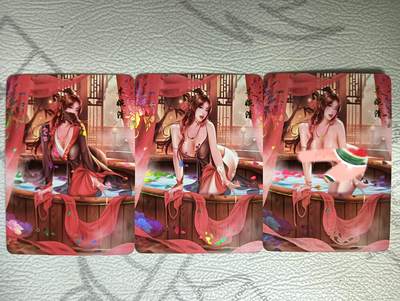花开卡拍第39期（9月21号周日截拍，品控勿拍!!!拍品不寄存，运费5元，自制卡难免瑕疵，可能存在轻微撞角爆边等出厂瑕疵，品控介意勿拍！） - 青鸾殿朱雀圣殿天龙八部木婉清彩闪三渐变