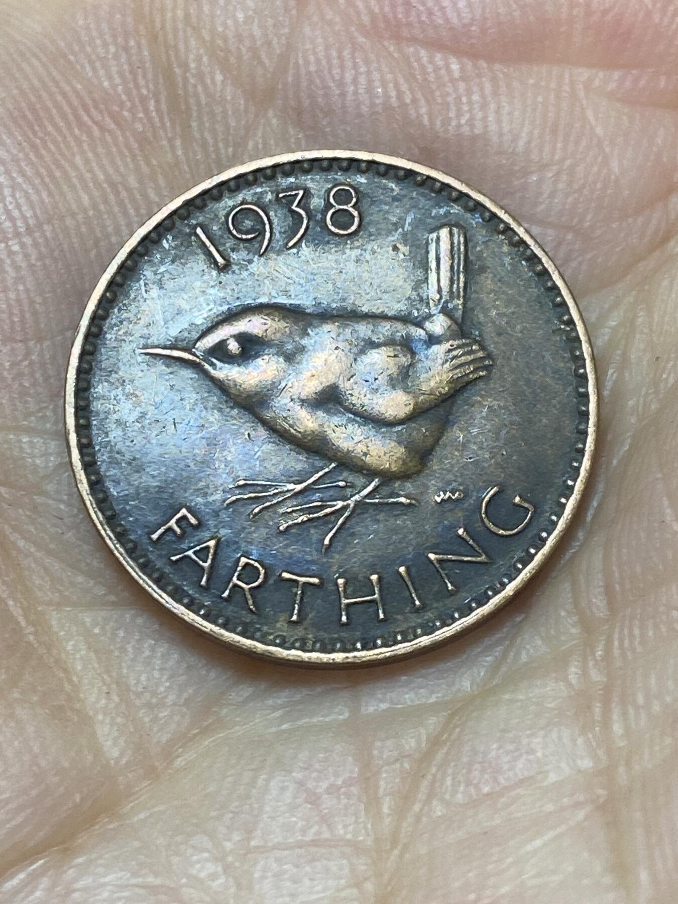 2025年第九十三场(总第一百一十九场）外国好品散币(免佣金) 英国🇬🇧1938年1法新(乔治六世第一版)