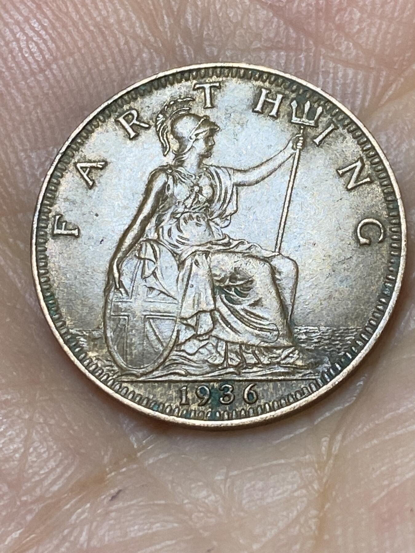 2025年第九十三场(总第一百一十九场）外国好品散币(免佣金) 英国🇬🇧1936年1法新(乔治五世逝世年，第三版关门年)