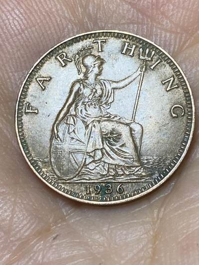 2025年第九十三场(总第一百一十九场）外国好品散币(免佣金) - 英国🇬🇧1936年1法新(乔治五世逝世年，第三版关门年)