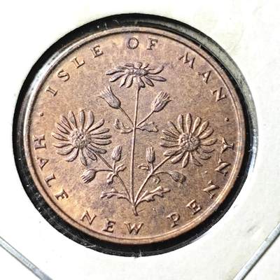 KK钱币收藏小铺 第340场 2月预留时间 周末发货 - 1975英属马恩岛1/2便士 铜币