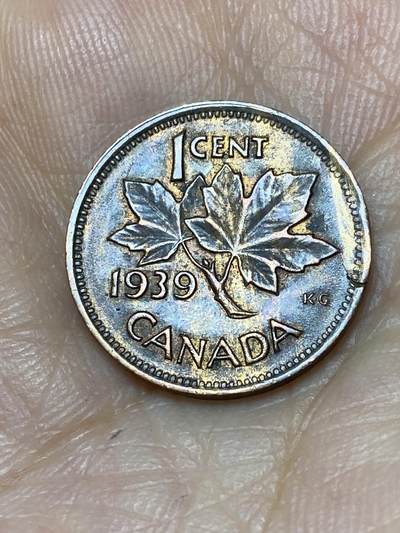 2025年第九十三场(总第一百一十九场）外国好品散币(免佣金) - 加拿大🇨🇦1939年1分(乔治六世第一版)