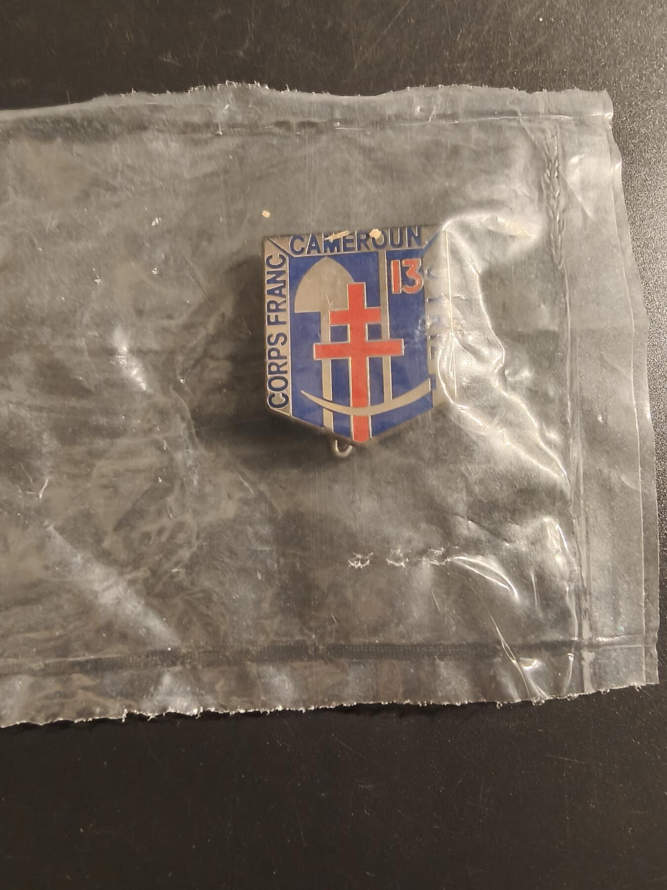 老王徽章第150期 喀麦隆第13工兵团证章    原袋