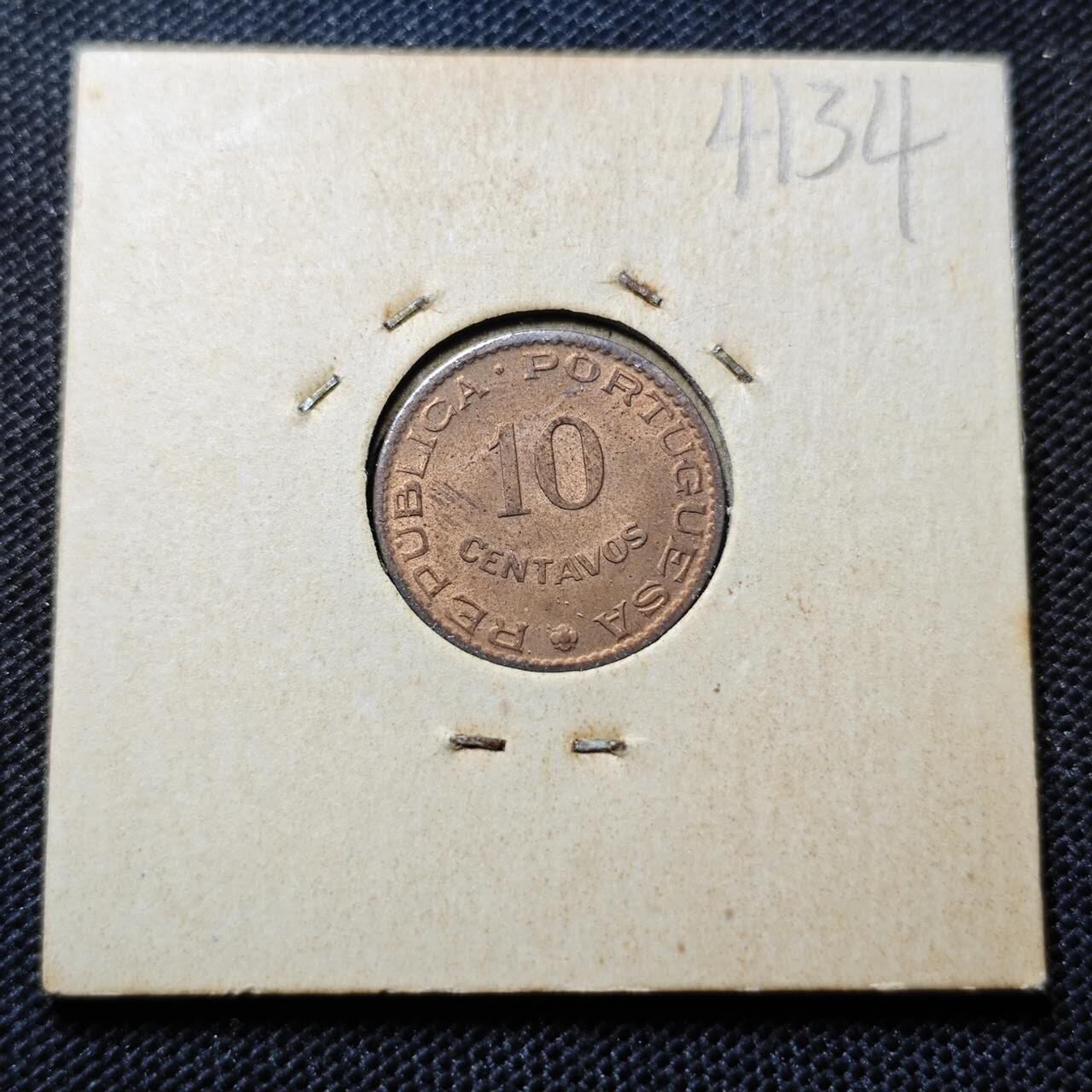 KK钱币收藏小铺 第341场 2月预留时间 周末发货  1961葡属印度10分铜币 好品