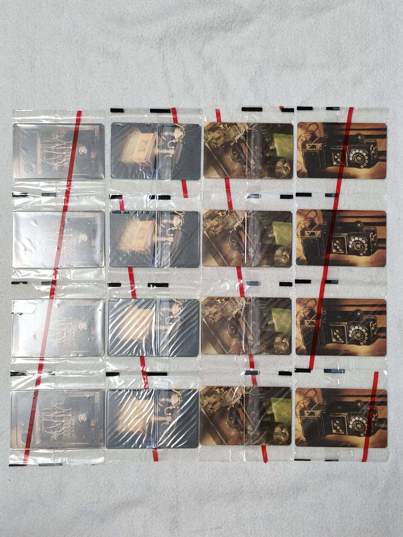 易卡拍卖第45期 IC—P1老式电话机，4套连同拍。ZJ浙江版。原封套，收藏级品相。如图所示！