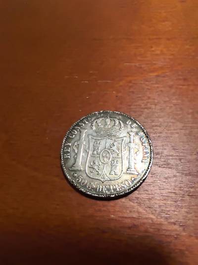 长老汇马年精选第十九场拍卖 1885西属菲律宾阿方索十二世50分银币，12.98克835银，马尼拉造币厂