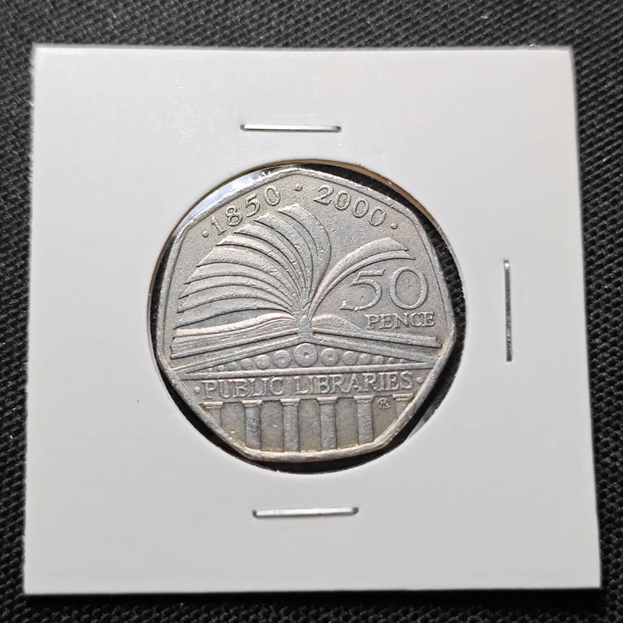 KK钱币收藏小铺 第342场 2月预留时间 周末发货 200年英国50便士 纪念币