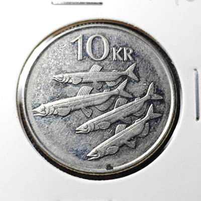 KK钱币收藏小铺 第340场 2月预留时间 周末发货 -  2004冰岛10克朗