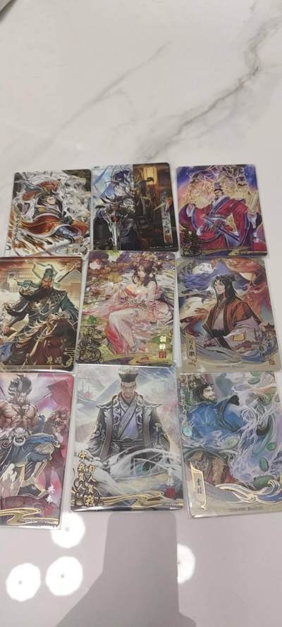 秋原瞳的小店第二十三期（持续收拍，夏蝉，夜色，蛙鸣，西瓜田，稻草堆…………） - 卡游三国流芳传韵精选9张不同