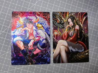 第十八场拍卖 结拍 9月20日晚21点 公益场 无佣金 无手续费 品控放大镜勿拍。卡牌出厂品质全部套膜不包厂瑕 禁止🚫小号抬价 部分卡牌设有底价 大家放心拍 点个关注哈 - 奇点卡牌《订制》路飞 女帝 粗闪