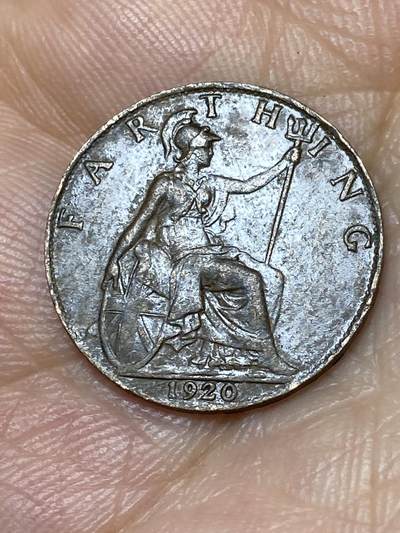 2025年第九十三场(总第一百一十九场）外国好品散币(免佣金) - 英国🇬🇧1920年1法新(乔治五世第二版)