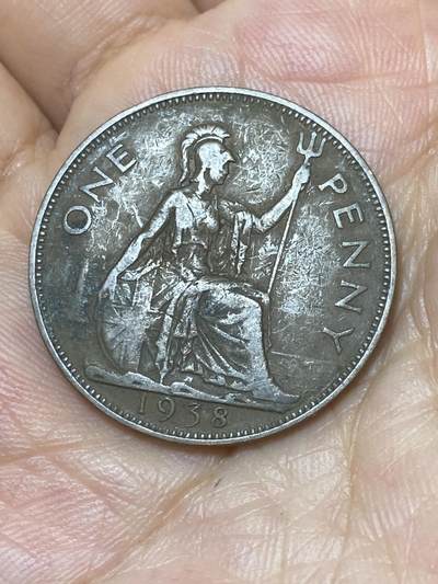 2025年第九十三场(总第一百一十九场）外国好品散币(免佣金) - 英国🇬🇧1938年1便士(乔治六世第一版)