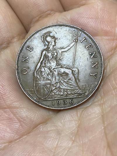 2025年第九十三场(总第一百一十九场）外国好品散币(免佣金) - 英国🇬🇧1936年1便士(乔治五世逝世年，第三版关门年)