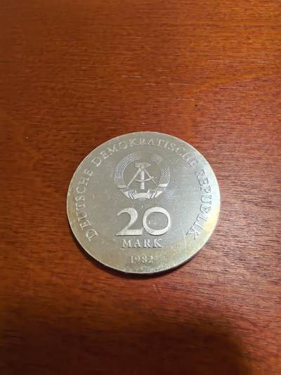 长老汇蛇年精选第四十八场拍卖 1982东德蔡特金诞辰125周年20马克银币