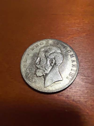 长老汇蛇年精选第四十八场拍卖 1881罗马尼亚卡罗尔一世5列银币，布加勒斯特造币厂，KM16，这个年份量最少，57万枚，25克900银