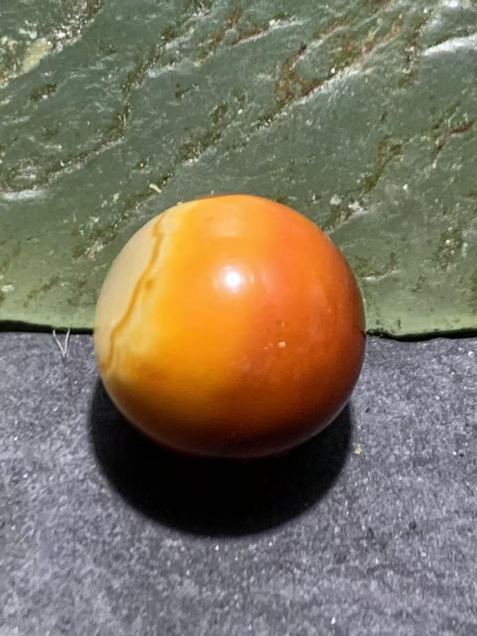 精美高玉化天眼纹缠丝玛瑙圆珠一颗，