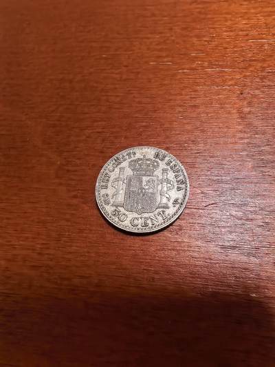 长老汇蛇年精选第四十八场拍卖 1904西班牙阿方索十三世50分银币，2.5克835银