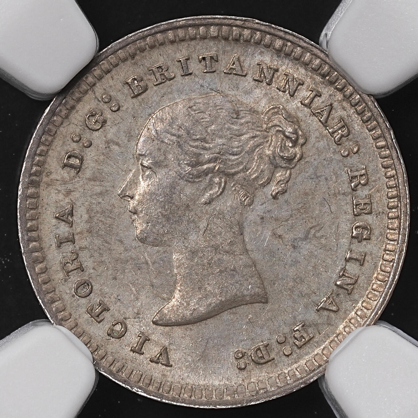 修遠堂世界钱币第八十五期 NGC MS63 1886年英国濯足2便士银币