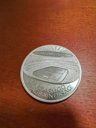长老汇蛇年精选第四十八场拍卖 - 1986匈牙利墨西哥世界杯500弗林特精制银币，28克640银，1.7万枚