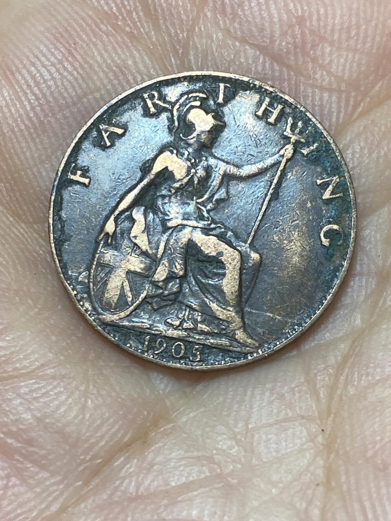 2025年第九十三场(总第一百一十九场）外国好品散币(免佣金) 英国🇬🇧1905年1法新(爱德华七世时期)