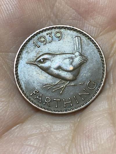 2025年第九十三场(总第一百一十九场）外国好品散币(免佣金) - 英国🇬🇧1939年1法新(乔治六世第一版)