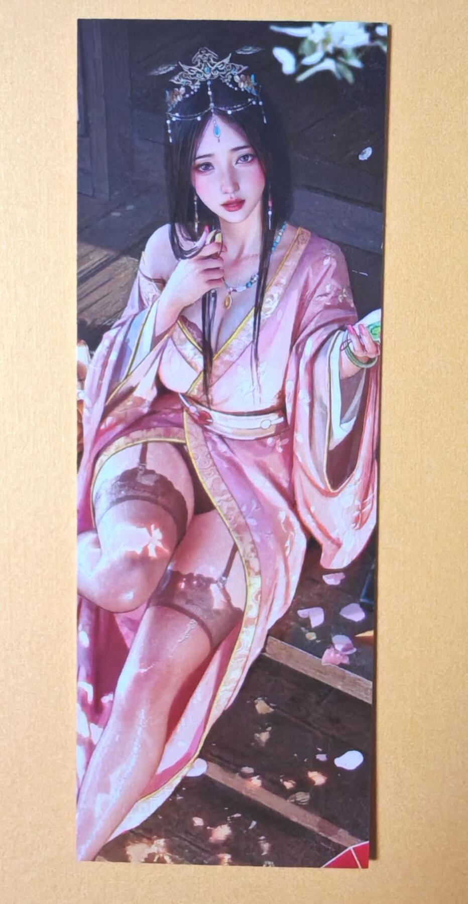 趣卡卡拍No.16期（无佣金免手续费，分享成交有奖） 【书签】焱卡文化-刷子 妖姬传 大乔（正反面双服饰）（50*140mm）