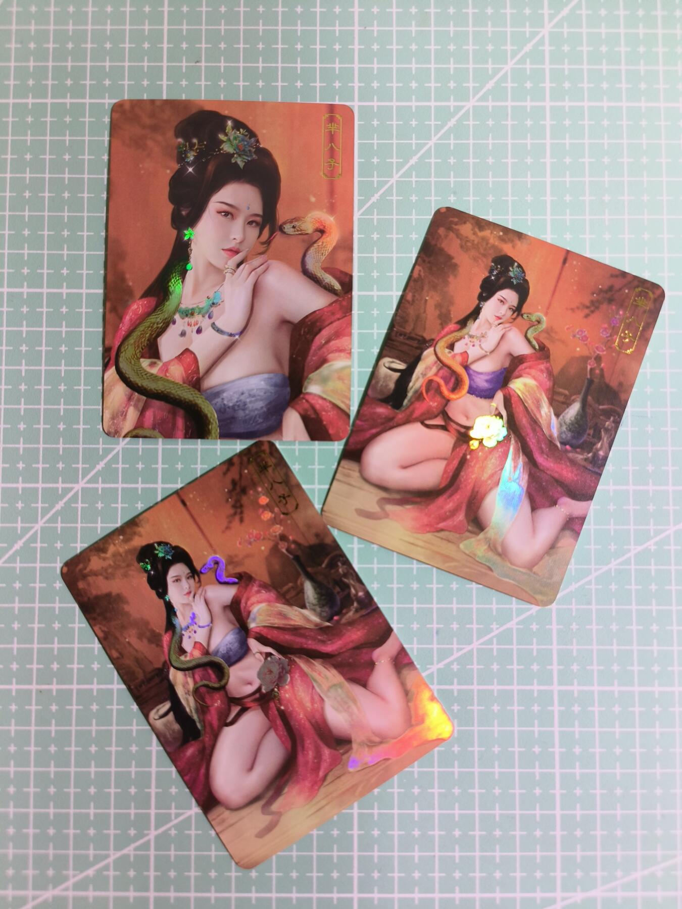 C先生卡牌 第12期 神州百花谱·西游姬·人间传·Art系列(持续收拍品中) 【彩闪】卡将《欲女传》芈八子 3张