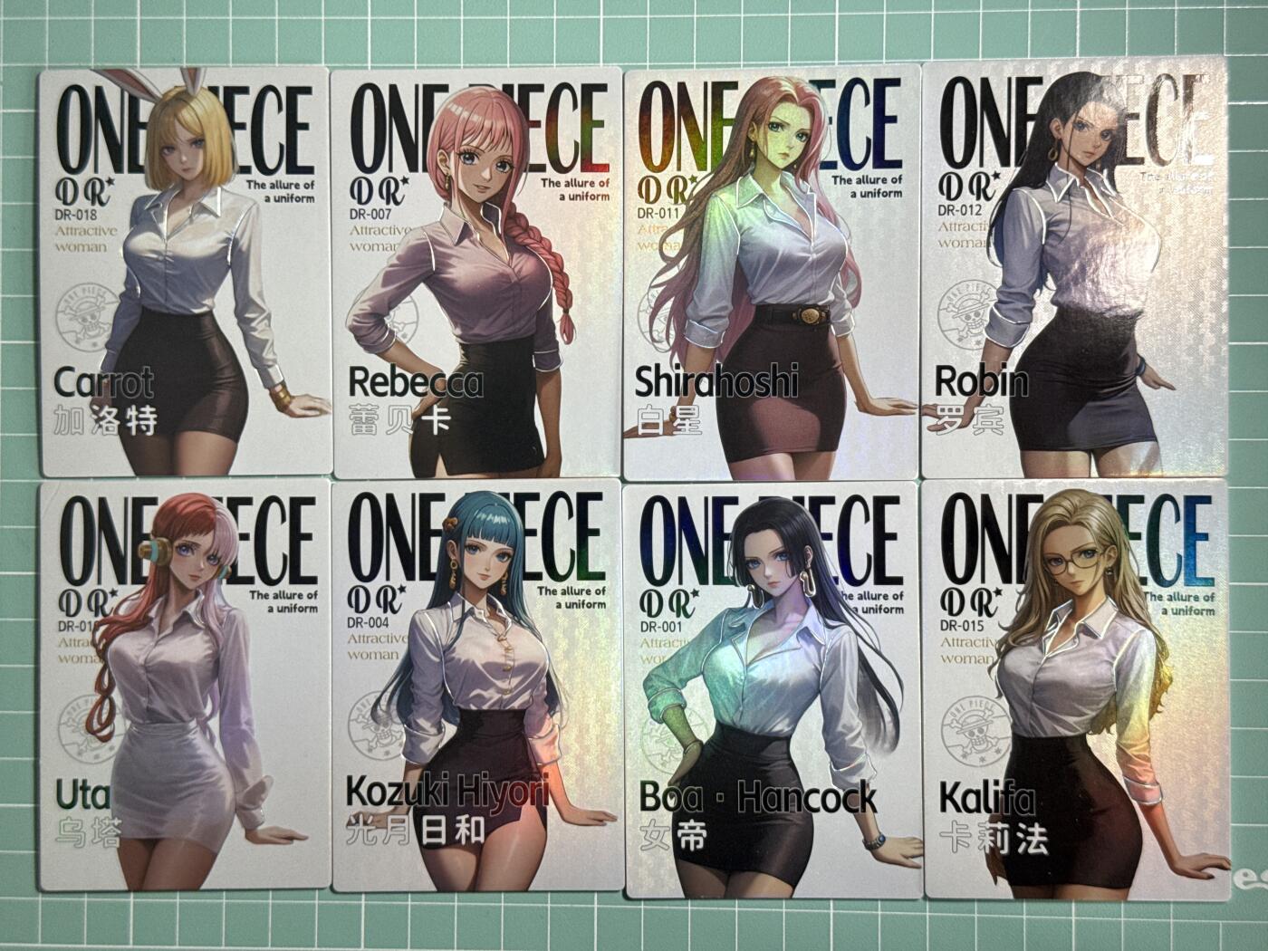 卡牌发烧友第十五期（收拍品，不寄存，23:10截拍，国潮卡牌专场） ONE PIECE 海贼王 动漫妹卡 海报卡 8人物