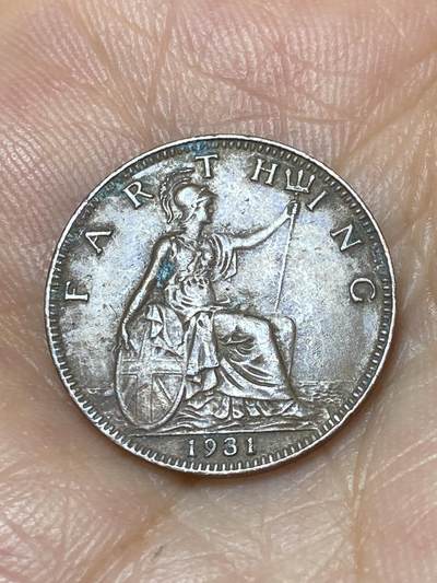 2025年第九十三场(总第一百一十九场）外国好品散币(免佣金) - 英国🇬🇧1931年1法新(乔治五世第三版)