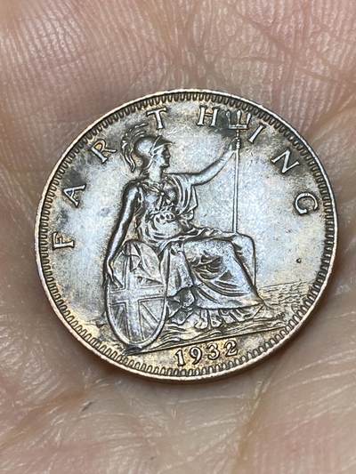 2025年第九十三场(总第一百一十九场）外国好品散币(免佣金) - 英国🇬🇧1932年1法新(乔治五世第三版)