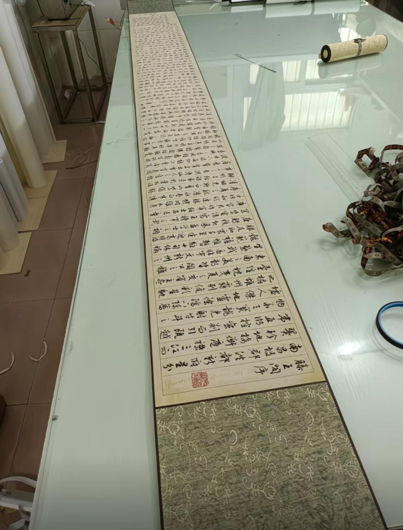   听雨轩  名家卷轴字画 文征明滕王阁序名家楷书手卷