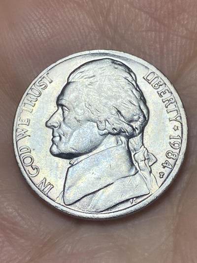 2025年第九十三场(总第一百一十九场）外国好品散币(免佣金) - 好品–美国🇺🇸1984年5分(杰斐逊5分，第三版P标费城造)