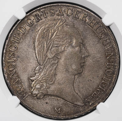 修遠堂世界钱币第八十五期 - NGC AU53 1795年神圣罗马帝国-米兰1克朗大银币 有分难得