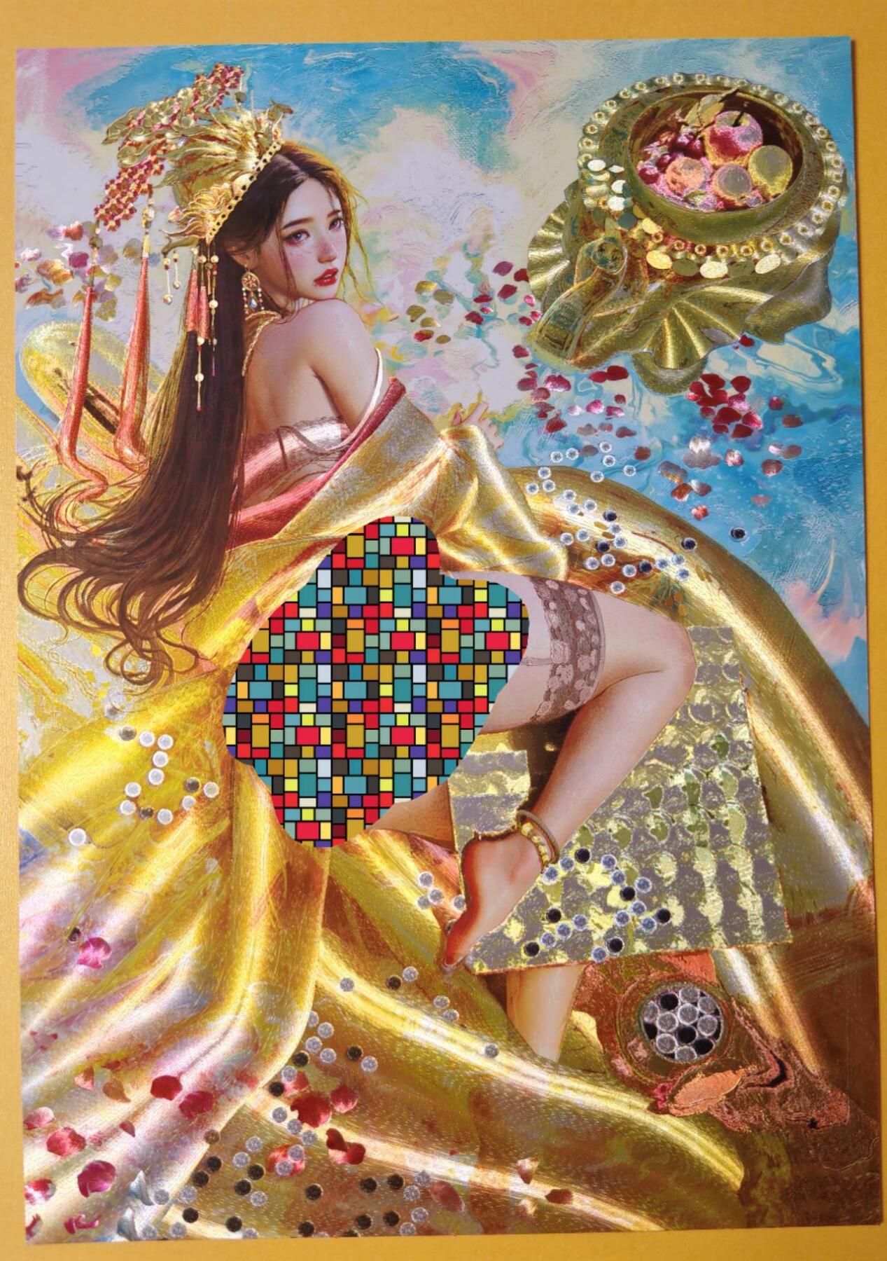 趣卡卡拍No.16期（无佣金免手续费，分享成交有奖） 【A4限编粗闪】焱卡文化-刷子 人间传 胡奿编号A4粗闪（编号888）