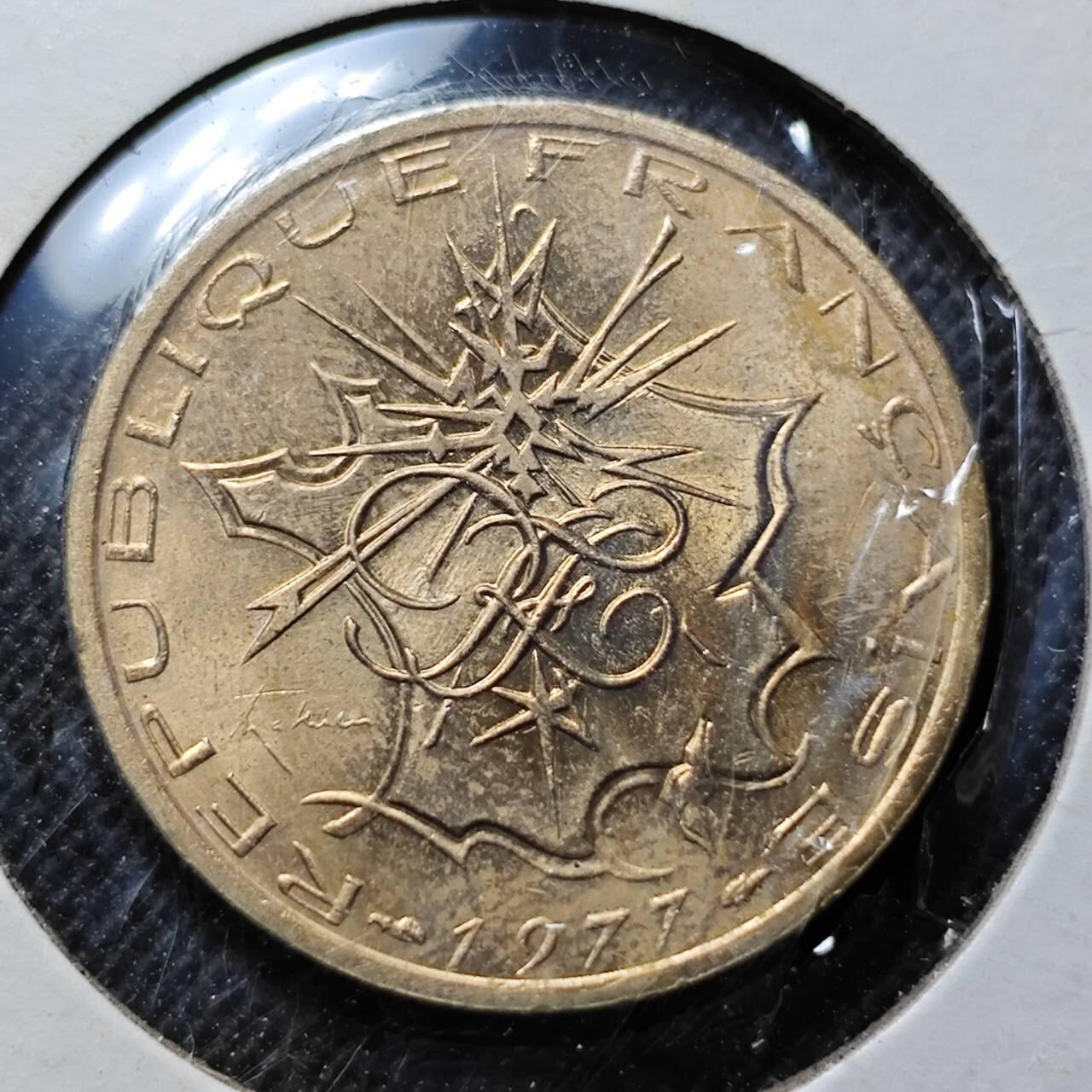 KK钱币收藏小铺 第341场 2月预留时间 周末发货 1977法国10法郎 好品