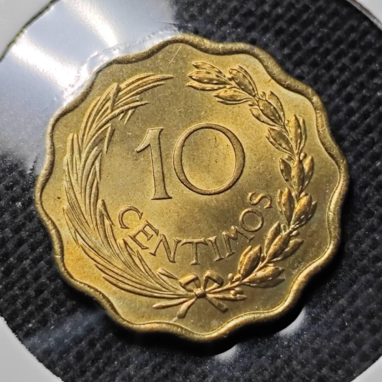 KK钱币收藏小铺 第341场 2月预留时间 周末发货 1953巴拉圭10分 铜币