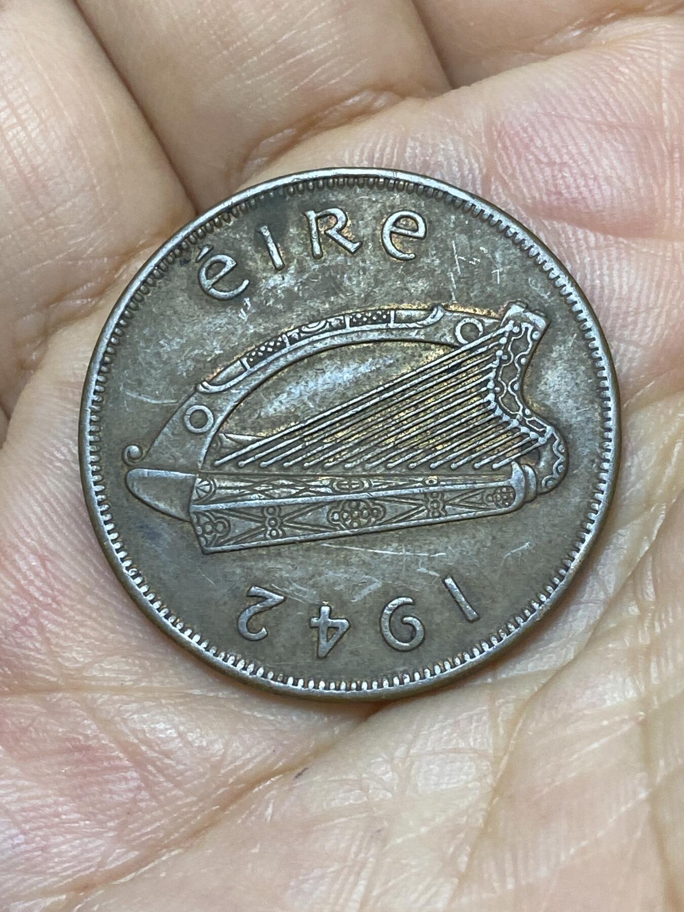 2025年第九十三场(总第一百一十九场）外国好品散币(免佣金) 爱尔兰🇮🇪1942年1便士(共和国时期第一套)